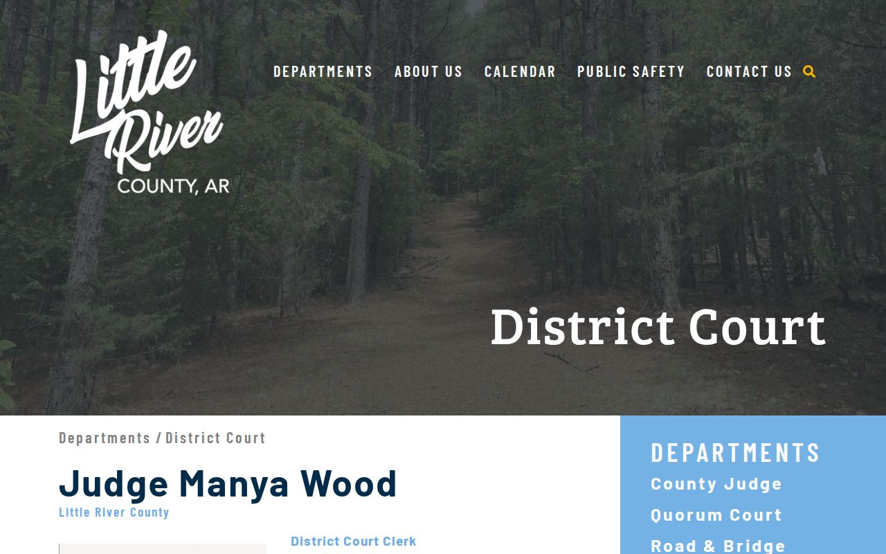 Little River County criminal records District Court information