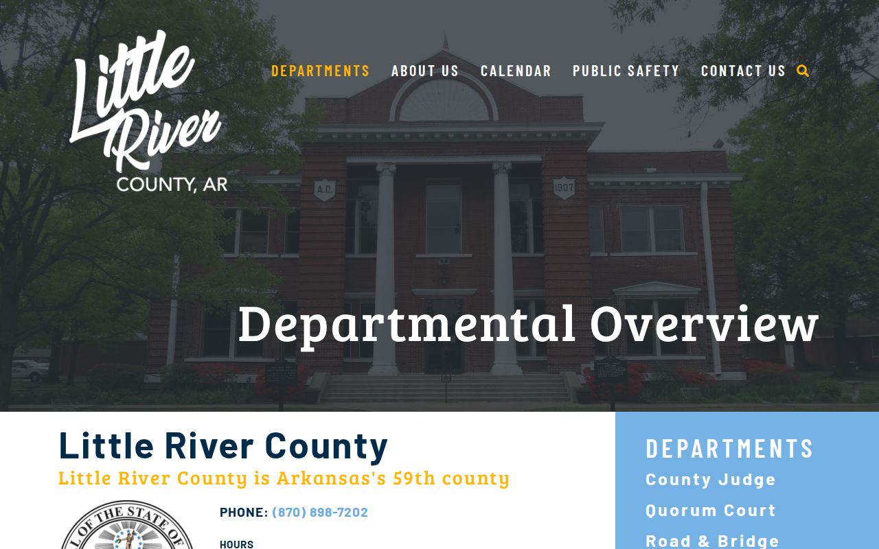 Little River County criminal history department overview