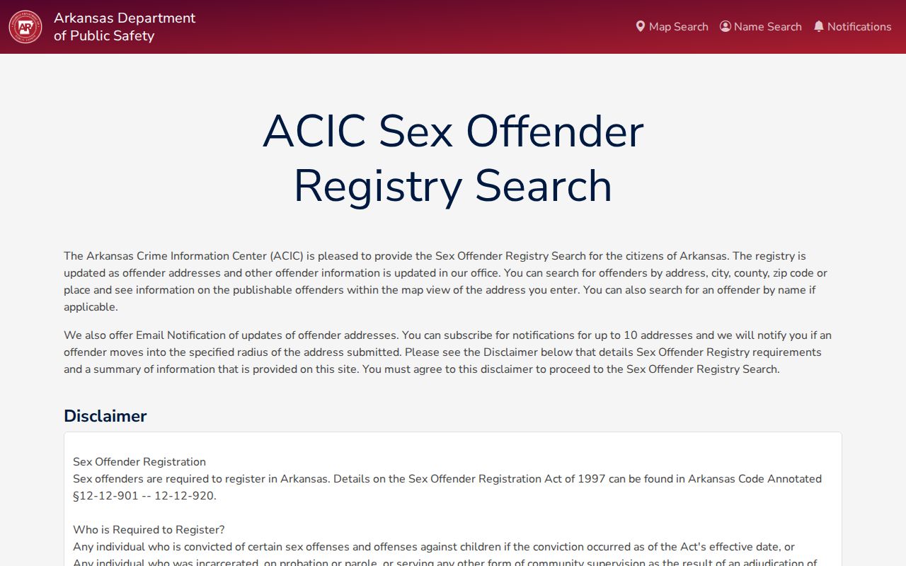 Little River County sex offender criminal records registry search